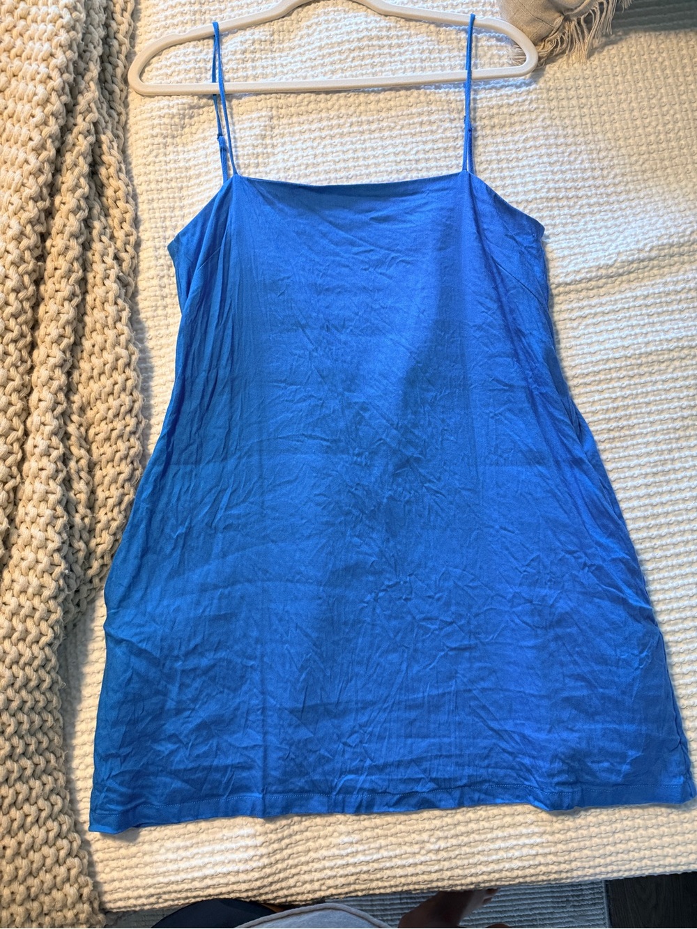 Gianni Bini Cobalt Blue Spaghetti Strap Mini Dress